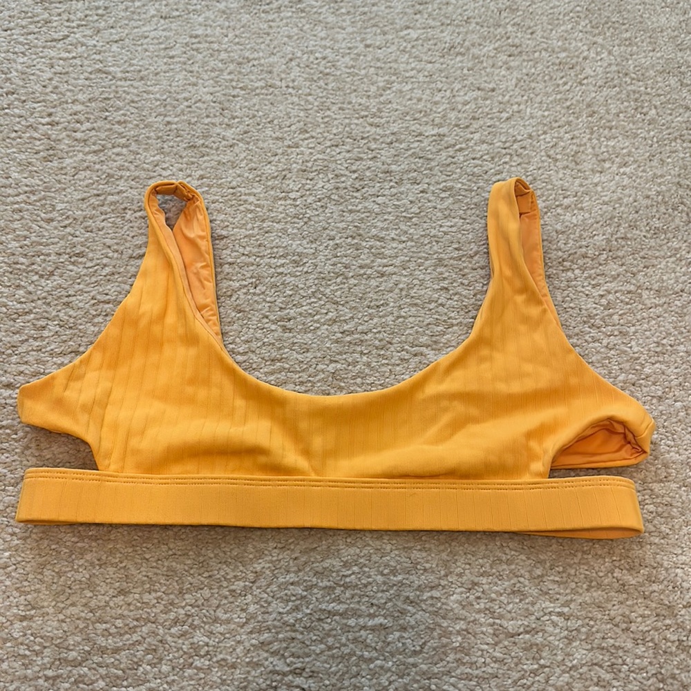Orange swim top
